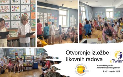 Učenici 2.brazreda otvorili izložbu likovnih radova nastalih u eTwinning projektu “U svijetu likovnih umjetnika 7”