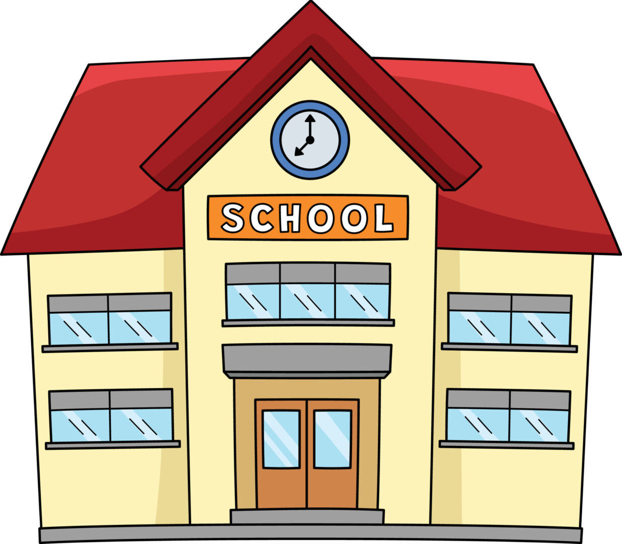 100th-day-of-school-cartoon-colored-clipart-free-vector