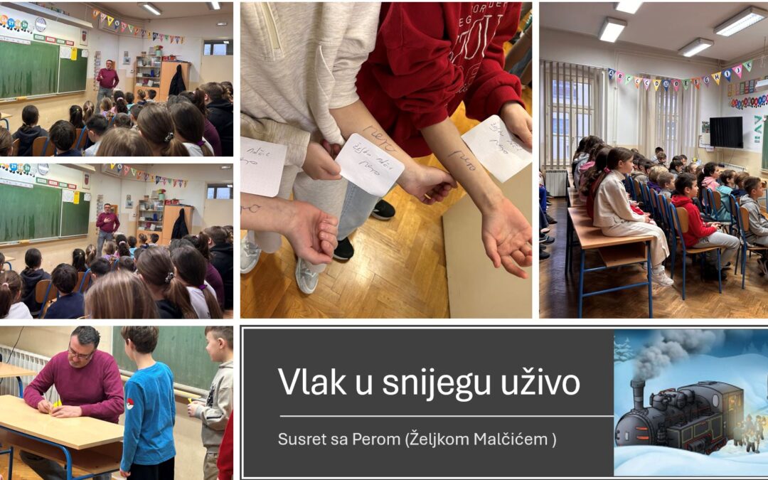 Vlak u snijegu uživo: susret učenika 3. razreda s glumcem Željkom Malčićem